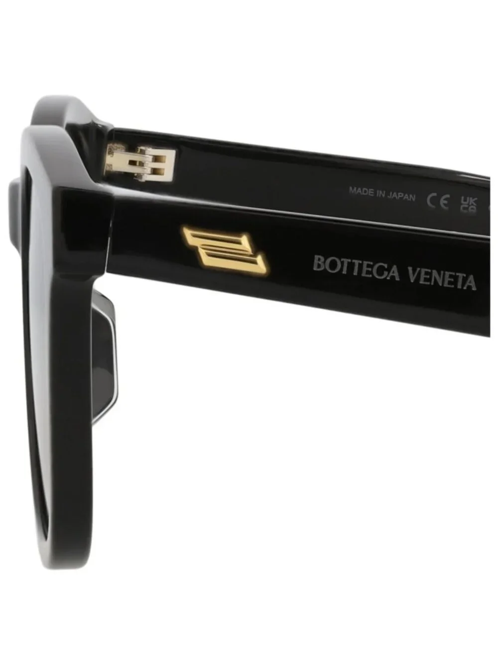 New Bottega Veneta Women's Sunglasses Round Oval Acetate Frame Black Black Grey